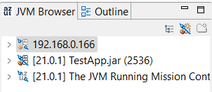 JVM Browser with new remote connection
