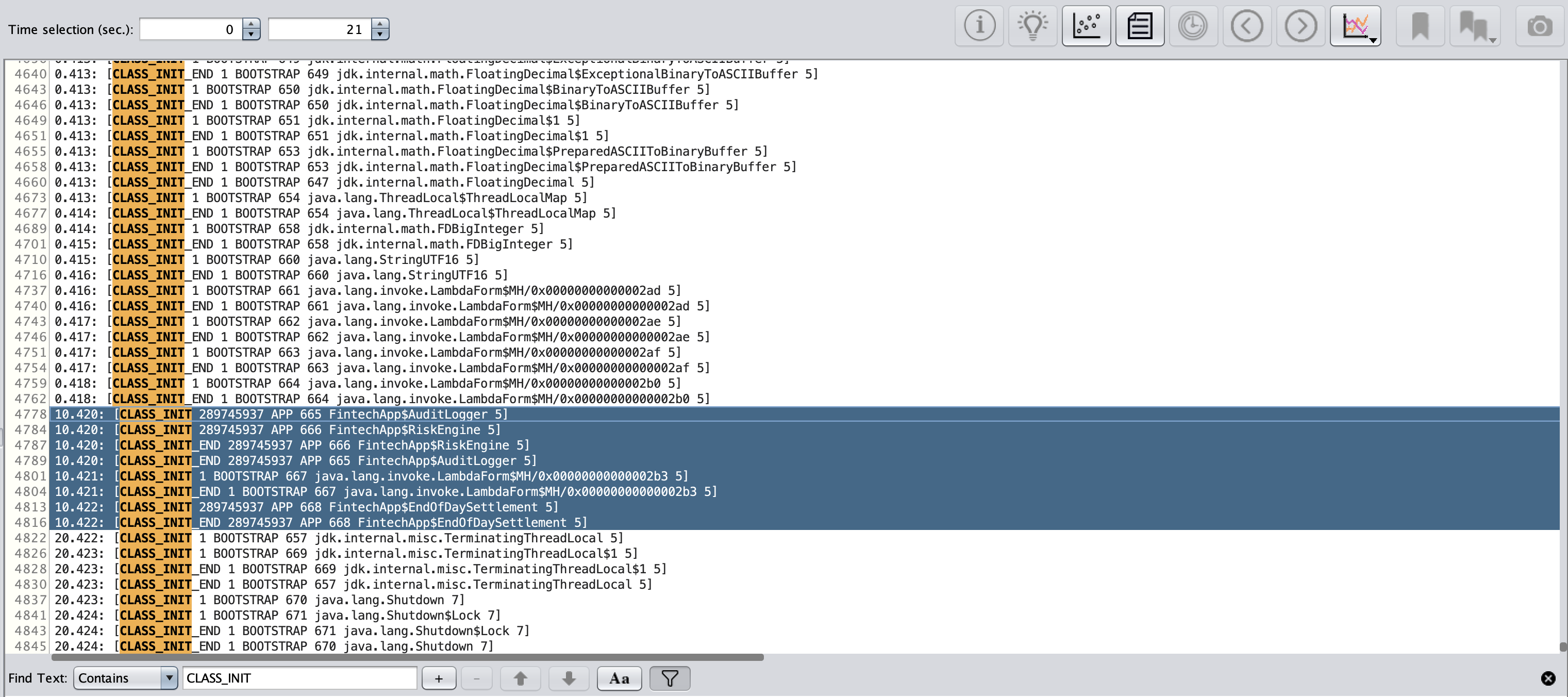 gcla classinit result